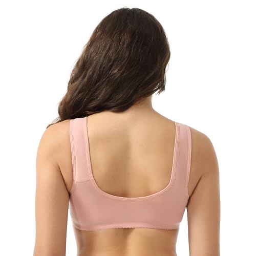 Image of Daisy Bras for Women, Front Snap Closure Padded Bra for Older Senior Women, No Underwire Comfortable Bra