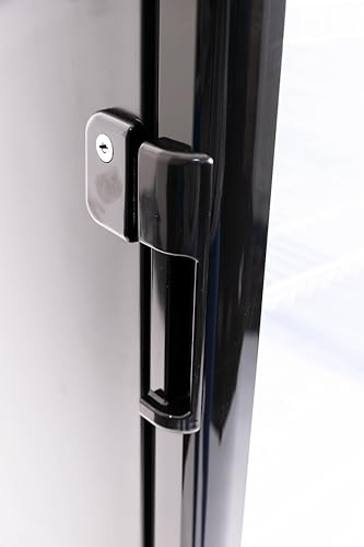Image of Hamilton Beach, 8.5 Cu. Ft. Commercial Glass Door Display Merchandiser Refrigerator Cooler, ETL, Black