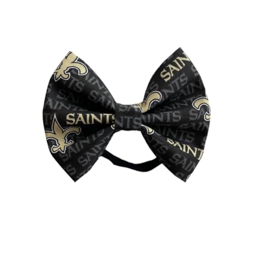 Saints Bow Baby Headband or Hair Clip