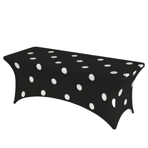 Nappe de table extensible EdWal à pois pour éliminer les plis sur vos buffets de mariage