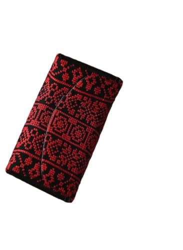 Elegant Embroidered Large Wallet – Spacious & Stylish Handmade Accessory, Durable Fabric, Perfect for Women’s Everyday Use (Black)