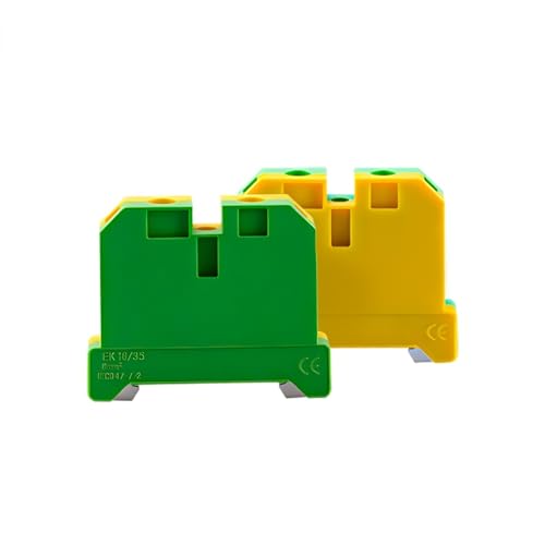 EK-16/35 10Pcs Wire Conductor Connector Ground Screw Connection Din Rail Terminal Blocks EK16/35