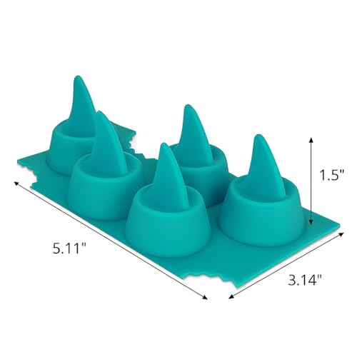 Molde de silicona para cubos de hielo con aletas de tiburón miniatura 6