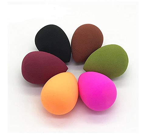 SYOSI 6Pcs Beauty Blenders Makeup Sponge Blender Set, Latex-Free Vegan Dual for Liquid Foundation/Powder/Cream, Soft Multi-Purpose Cosmetic Applicator Puff for Effortless Blending Contouring