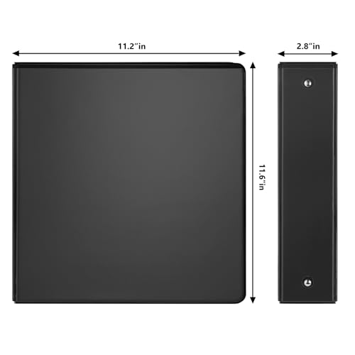 Image of COMIX Sturdy 3 Ring Binder 2 Inch with Clear View Cover