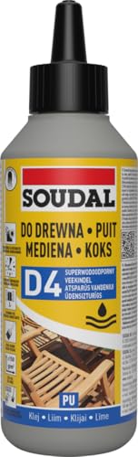 Pegamento para madera de poliuretano resistente al agua 66A. Soudal