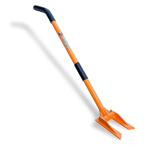 Gutster 48” Demolition Pry Bar & Crowbar – Round Handle Wrecking Bar for Ceiling & Wall Demo – Heavy Duty Nail Puller Tool for Contractors, Firefighters & Home Renovations