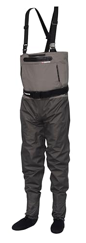 Greys Tital Waders de Pesca Stockingfoot | Vadeadores de Pesca y Caza Impermeables y Transpirables | Movilidad Máxima | Membrana 20,000mm | Tirantes Ajustables | L | UK 8-9,5 | EU 42-44