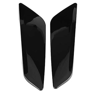 Wheel eyebrow/mudguard-2Pc for BMW 5 Series G30 2017-2018 Fender Vent Outlet Cover Trim Decorative Sticker Piano-Black