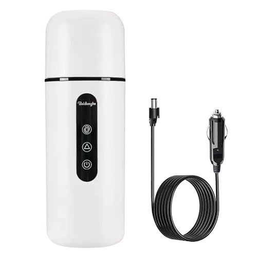 Keenso 12V Auto Wasserkocher - 450ml Edelstahl Reisebecher