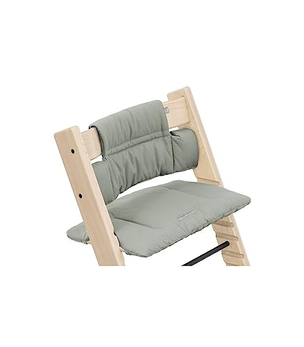 Image of Stokke Tripp Trapp Classic Cushion, Glacier Green - Pair with Tripp Trapp Chair & High Chair for Support and Comfort - Machine Washable - Fits All Tripp Trapp Chairs
