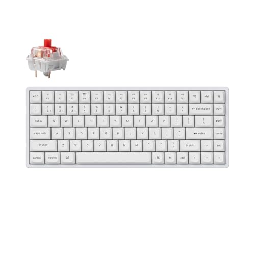 Image of Keychron K2 Pro White QMK /VIA Wireless Mechanical Keyboard /Fully Assembled (Hot-Swappable) / RGB Backlight Aluminum K Pro Red /White