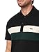 Lacoste Men's Regular Fit Colorblock Mini-Piqué Polo, Black/Lapland/Sinople, Large
