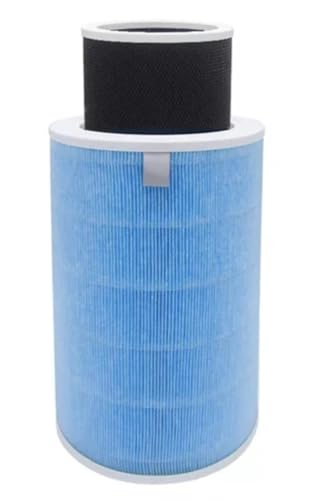 Filtro HEPA de Repuesto, Filtro Purificador de Aire con RFID para Xiaomi Mi Mijia 2C 2H 2S 3 3C 3H Pro (Azul - Doble núcleo, eliminación de partículas)