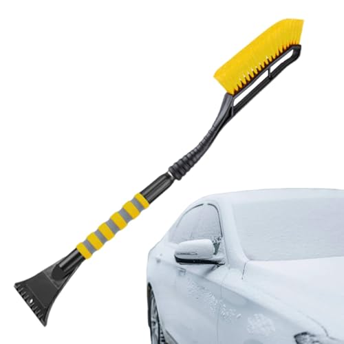 Pala de nieve de coche retráctil, pala de nieve para coche, pala exterior de invierno para quitar la nieve, pala de limpieza de nieve mañana de invierno con mango ergonómico p