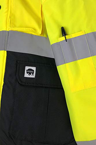 Buffalo Outdoors® Workwear Class 2 Hi Vis Safety Winter Jacket4