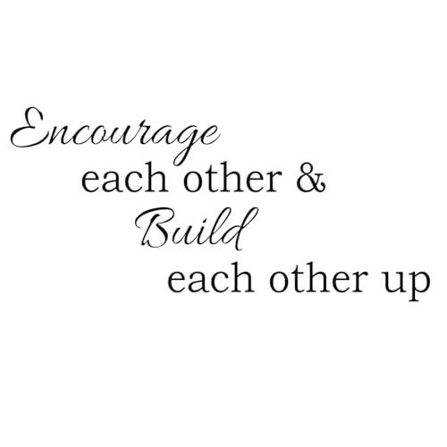 Inspirational Classroom Wall Decals Encourage and Build Each Other Up Quotes Office Motivational Sticker Mural Decor