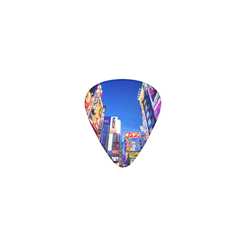 秋葉原 デザインギターピック guitar pick ティアドロップ型 エレキギター/アコースティックギター/クラシックギター/ベース等の練習に最適な12枚セット