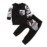 【Paquete】 1 * Sudadera de manga larga Pullover Tops + 1 * Sweatpant. Se recomienda lavar a mano o lavar a máquina con agua fría, secar en secadora o secar al aire, no usar lejía. Si tiene alguna pregunta, no dude en contactarnos.