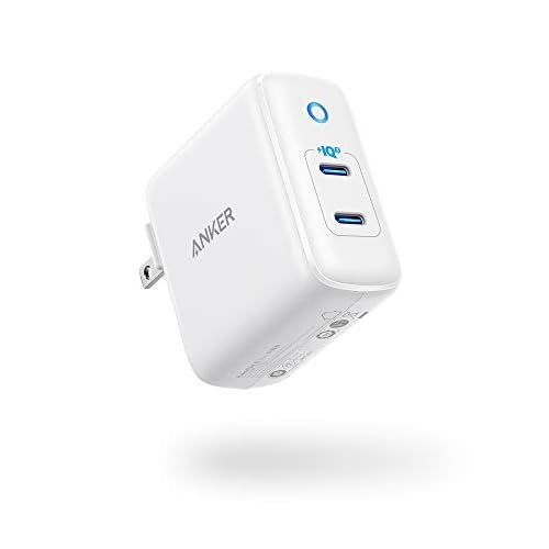 Anker USB C Charger, 40W 2-Port PIQ 3.0, PowerPort III Duo Type C Foldable Fast Charger, Power Delivery for iPhone 15/15 Plus/15 Pro/15 Pro Max/14, Galaxy, Pixel, iPad/iPad mini, and More Wh