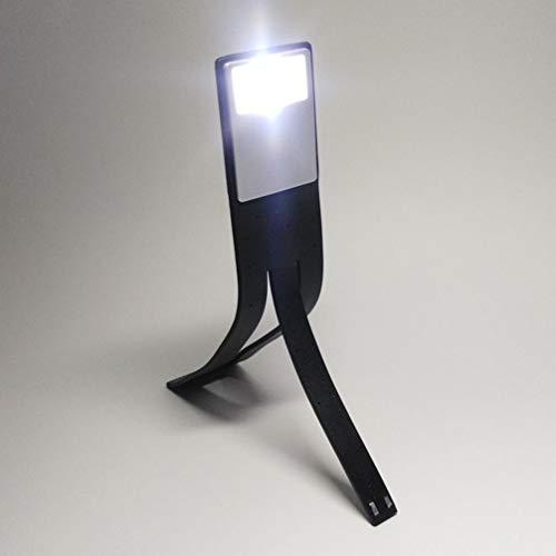 Luminária de leitura com clipe de LED Uonlytech, recarregável, dobrável, portátil, para livro, lumin