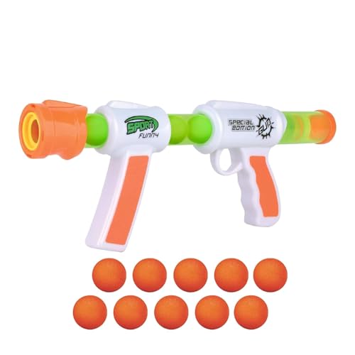 Image of ToyBharat Sports Gun Toys for Kids 5 Years | Fun Target Shooting Blaster Gun with 5 Soft Foam Bullets | Blaze Storm Hot Fire Toy Gun for Boys, Girls, Teen, Adults | Birthday Gift - Made in India