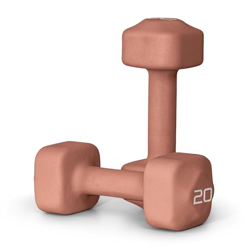 Tone Fitness Neoprene Dumbbell Weight Pairs with Anti-Roll Square Head | Multiple Options