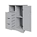 RiverRidge Ashland Collection 1 Door, 3 Drawer Floor, Gray Cabinet