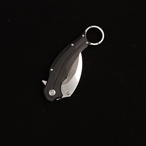 Sosoin Fox Folding Claw D2 Steel Outdoor Survival Camping Knife (Silver Blade) #TOP5