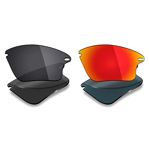 Image of Mryok 2 Pair Polarized Replacement Lenses for Oakley Fast Jacket XL Sunglass - Options
