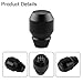 Zpana Car Shift Knob, Aluminum Alloy Manual Automatic Vehicle Gear Shifter Knob, 5 6 Speed Automotive Gear Lever Stick Shift Handle Replacement Accessories, Universal for SUV, Sedan, Truck (Black)