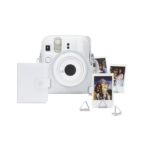 Accesorios instax Mini 13 para decorar tus viajes con el álbum y la funda Clay White