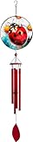 Spoontiques Ladybug Suncatcher Wind Chime - Outdoor Garden Décor - Decorative Chimes for Yard, Garden, Backyard and Patio Decoration