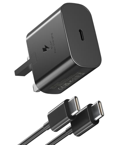 Aerostralia 25W Fast Charger - 25W USB C Wall Charger with USB-C Cable USB C Plug Fast Charger Type C Fast Charging for Samsung Ultra S24/S23/S22/S21 Galaxy A54 Note20