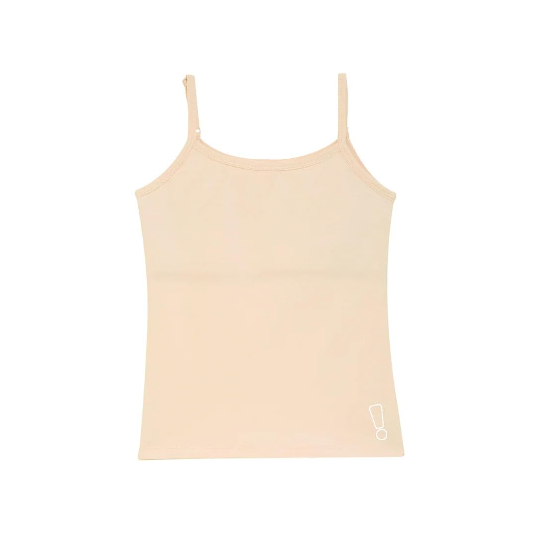 YouGotPlanB Everyday Cotton Padded Camisole for Girls | Built-in Padding, Full Coverage, Adjustable Straps for 8-16 Years | Pack of 2 - Image 3 thumbnail