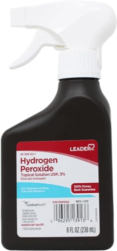 Leader Hydrogen Peroxide First Aid Antiseptic Topical Solution USP, 3% (2)