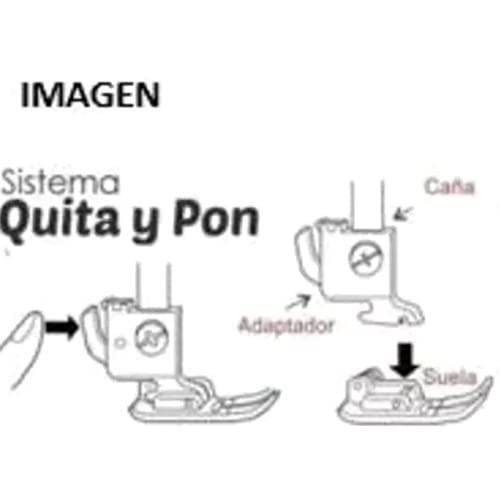 Pie prensatelas para cremallera invisible Tyenaza miniatura 3