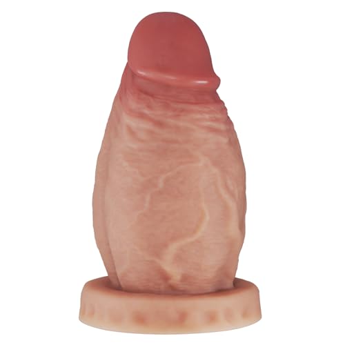 Image of 3.9'' Diameter Huge Thick Dildo, 8.26 inch Silicone Gaint Girth Dildos, Butt Plug Sex Toy for Anal Stretcher, Extra Large Monster Dildo No Balls for Advanced Player
