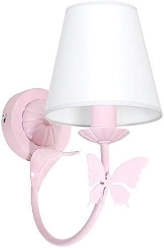 MINI MOTYL I / Butterfly Light pink Child Children Wall Light Lamp