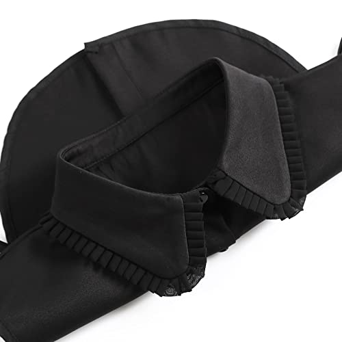 Image of Fake Collar Detachable Half Shirt False Collars Chiffon Dickey Collar for Blouse Dresses
