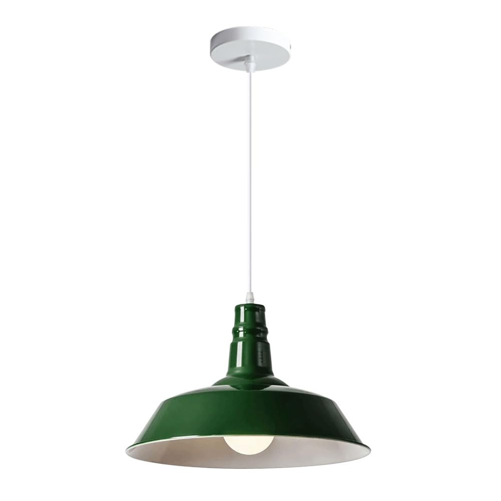 ZGDHWCR E26 Light Source Metal Pendant Lamp, Modern Industrial Style Hanging Light, Flush Mount Ceiling Chandelier, Restaurant Living Room Kitchen Island Decoration Light Fixtures