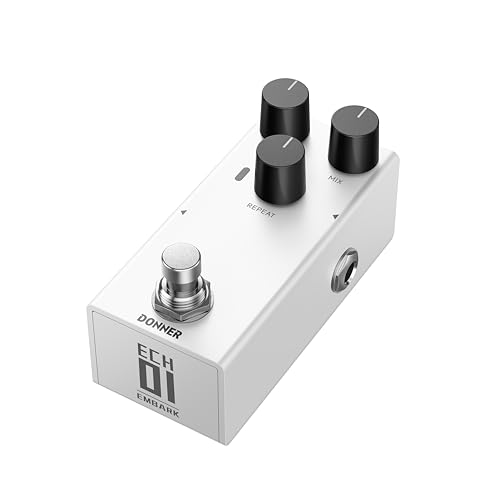 Donner EMBARK 01 ECHO Delay Guitar Pedal, DIY Shell, Electric Guitar, Analog Guitar Effect Pedal, true bypass