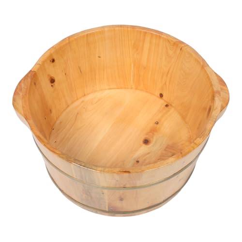 Tina de baño para pies de madera sólida para relajación