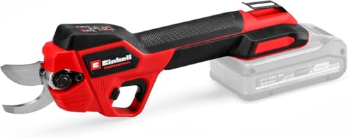 Einhell Professional Cordless pruning shear GP-LS 18/28 Li BL-Solo Power X-Change (18 V, adjustable cutting capacity, up to 28 mm branch thickness, bypass blades, belt clip, without battery)