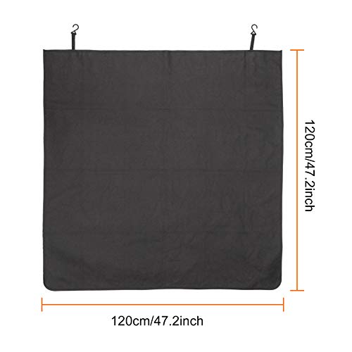 CICMOD Kofferraumschutz Ladekantenschutz Autoschondecke Kofferraumdecke für Hunde Antirutsch(Black)