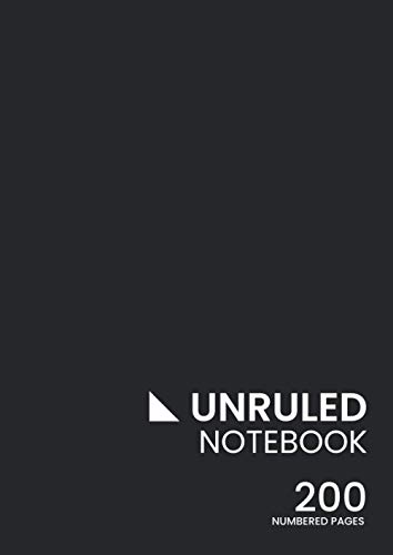 Unruled Notebook: A4 Unlined Notebook Paper