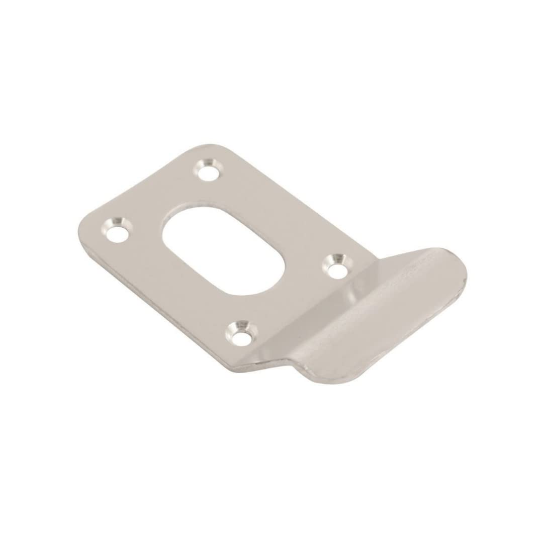Vibe Cylinder Pull Oval 90x45mm on Satin Anodised Aluminium, Front Door Pull for Use on Doors for Security, Cylinder Lock with Curved Finger Grip, Latch Pull, Front Door Handle for Cylinder Locks