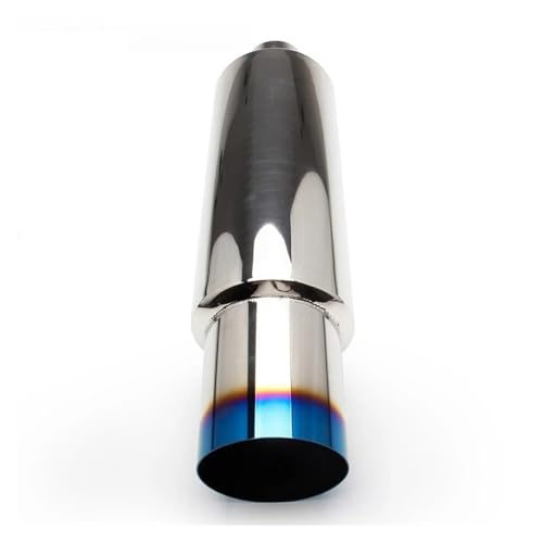 Embout silencieux d'échappement en acier inoxydable bleu brulé pour look sport unique
