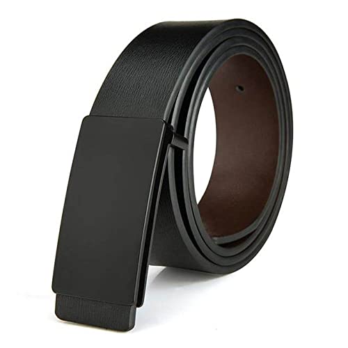 Men's Design 2nd Layer Genuine Leather Black Fashion Belts Male Jeans Belt Apparel Accessories for Men