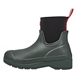 HUNTER Women's Play Neoprene Boot Short Arctic Moss 8 M